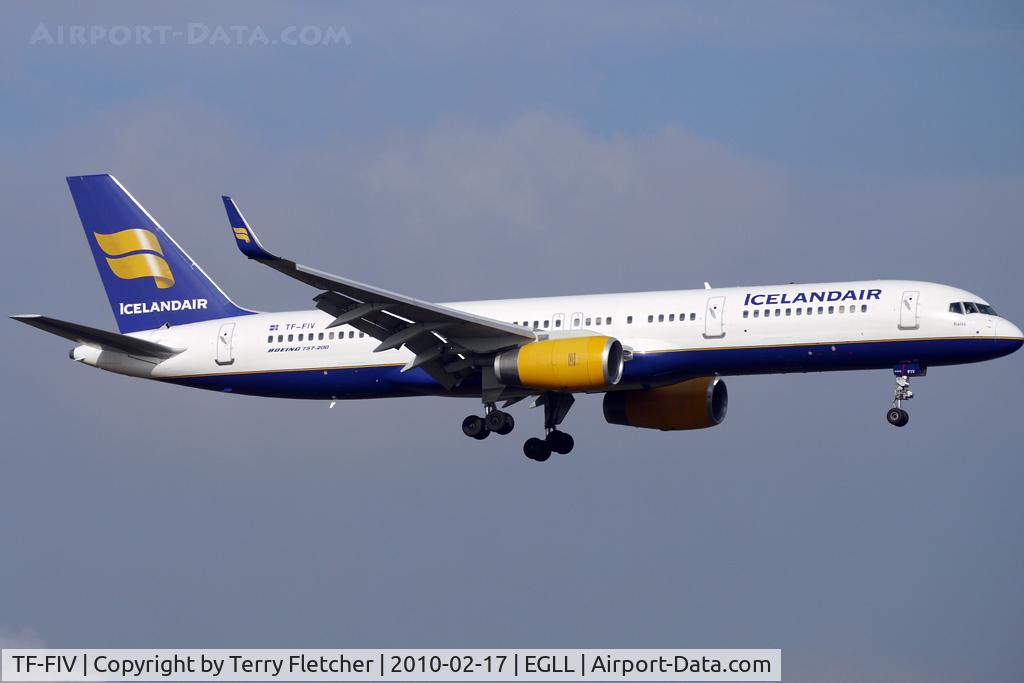 TF-FIV, 2001 Boeing 757-208 C/N 30424, Icelandair wingtipped B757 at Heathrow