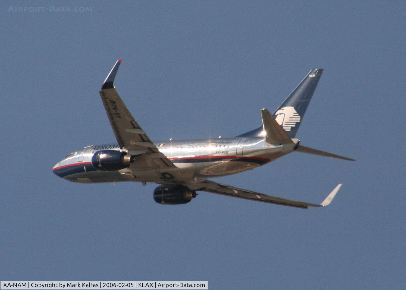 XA-NAM, 2004 Boeing 737-752 C/N 33790, Aero Mexico Boeing 737-752, XA-NAM 25R departure KLAX.