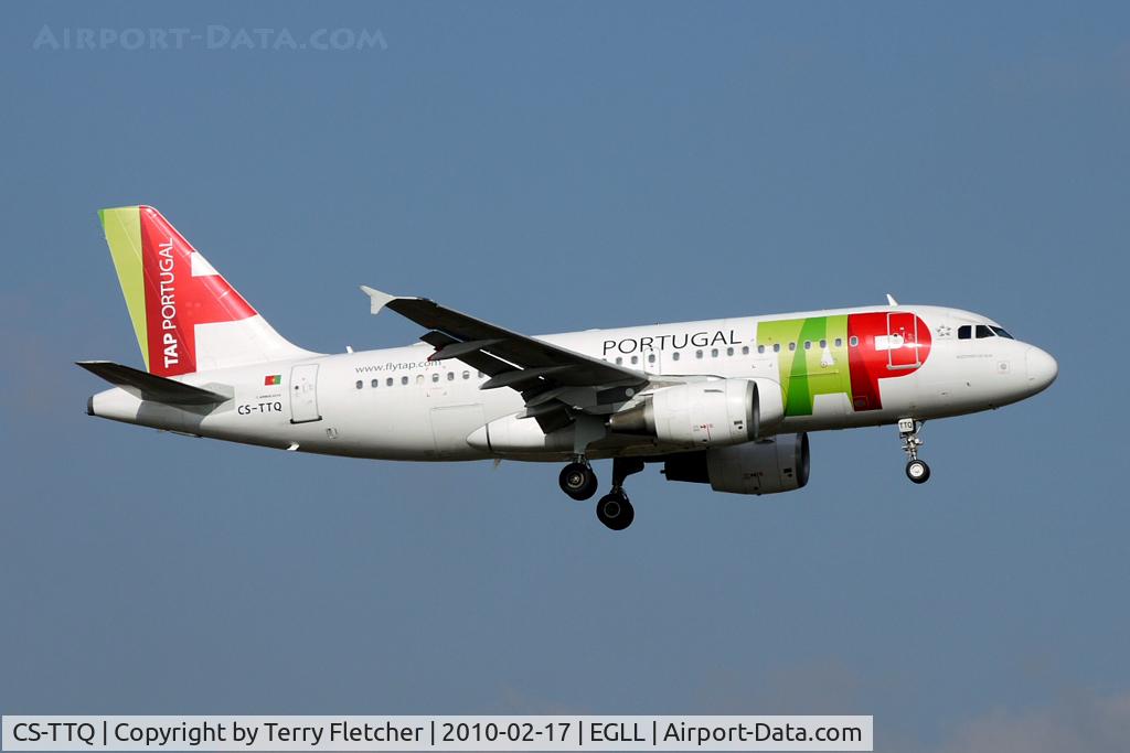 CS-TTQ, 1996 Airbus A319-111 C/N 629, TAP A319 at Heathrow