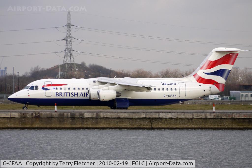 G-CFAA, 2000 British Aerospace Avro 146-RJ100 C/N E3373, Cityflier BAE146 at London City