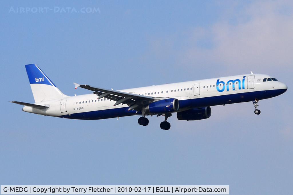 G-MEDG, 2002 Airbus A321-231 C/N 1711, BMI Airbus 321 at Heathrow