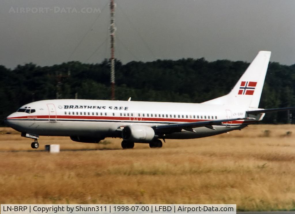 LN-BRP, 1991 Boeing 737-405 C/N 25303, On take off