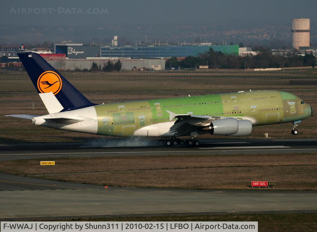 F-WWAJ, 2010 Airbus A380-841 C/N 044, C/n 044 - For Lufthansa as D-AIMC... Come back from first flight...