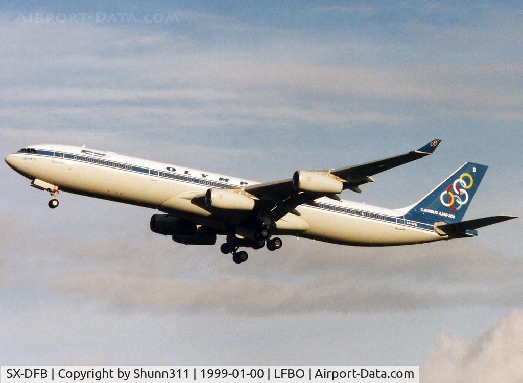 SX-DFB, 1999 Airbus A340-313X C/N 239, Delivery day...