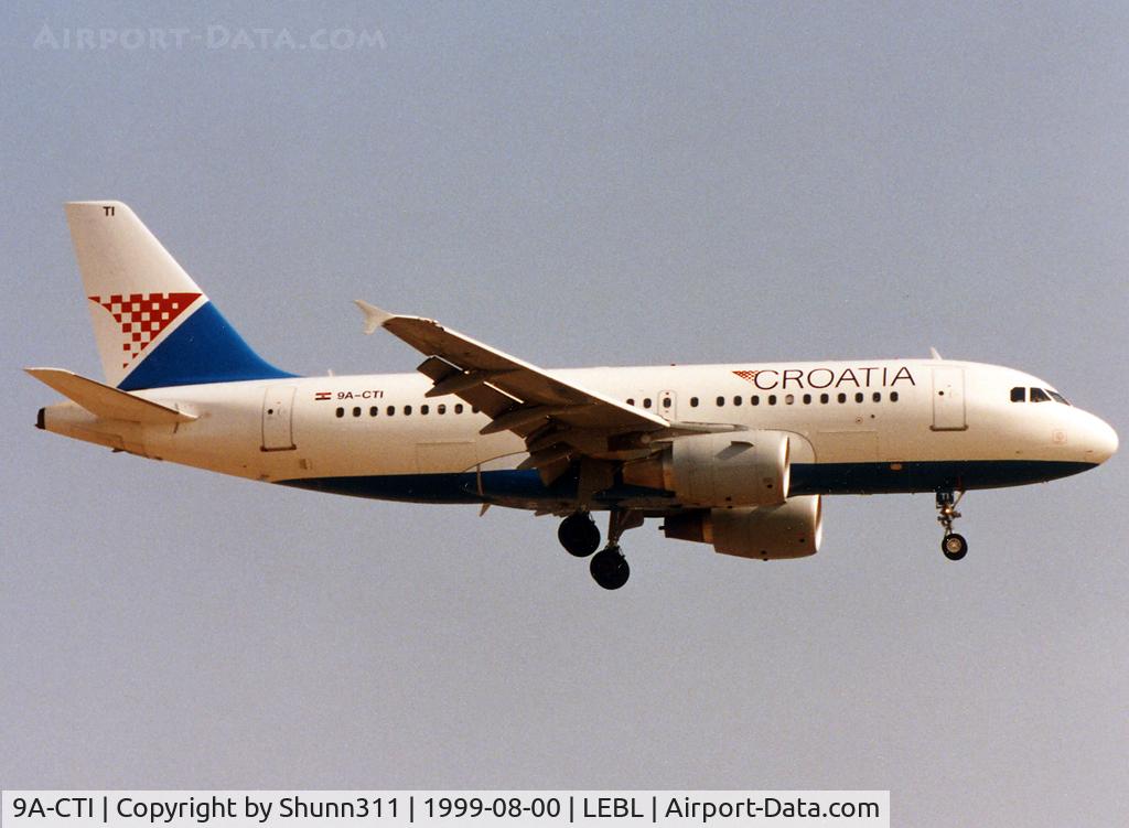 9A-CTI, 1999 Airbus A319-112 C/N 1029, Landing rwy 25