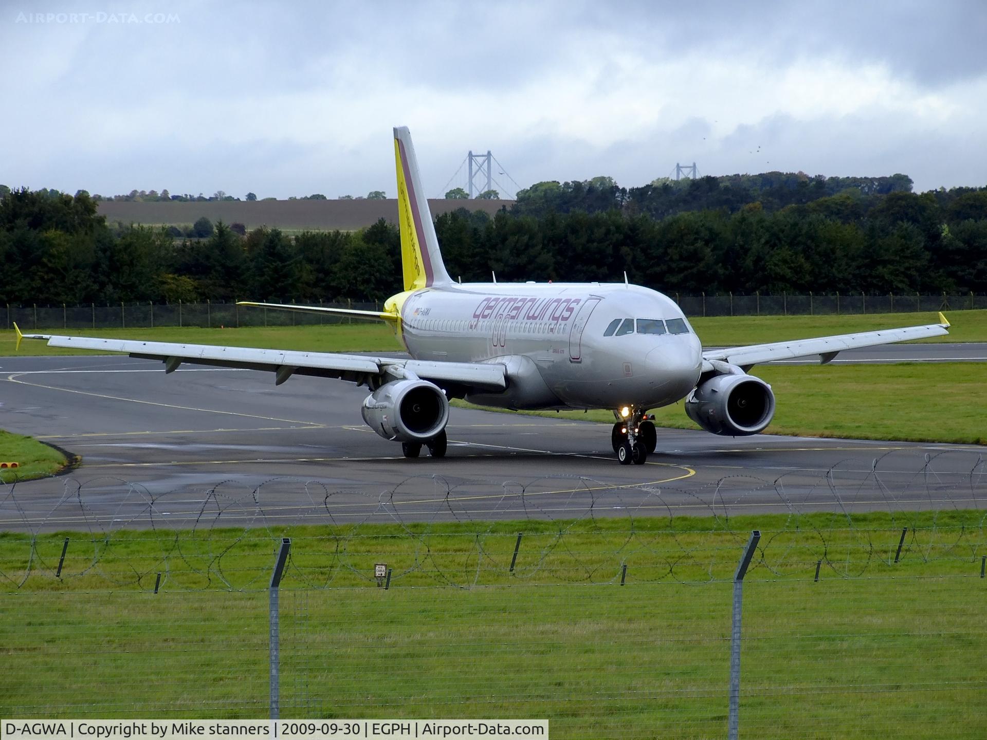 D-AGWA, 2006 Airbus A319-132 C/N 2813, Germanwings A319 Arrives at EDI From CGN