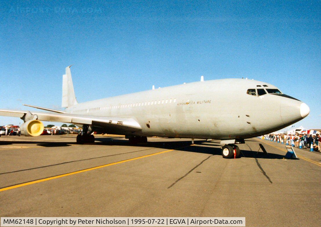 MM62148, 1968 Boeing 707-382B C/N 19740, Boeing 707-382B, callsign India 2149,  of Italian Air Force's 14 Stormo on display at the 1995 Intnl Air Tattoo at RAF Fairford.