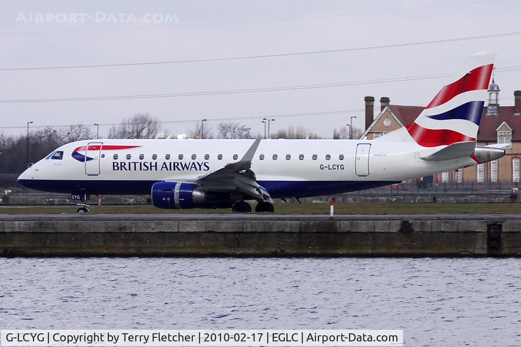 G-LCYG, 2009 Embraer 170STD (ERJ-170-100STD) C/N 17000300, BA Embraer 170 at London City