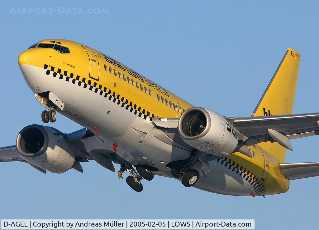 D-AGEL, 1997 Boeing 737-75B C/N 28110, Classic livery.