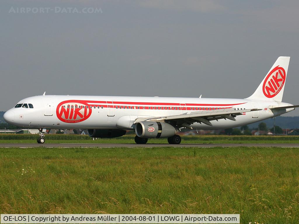 OE-LOS, 2001 Airbus A321-231 C/N 1487, Classic livery.
