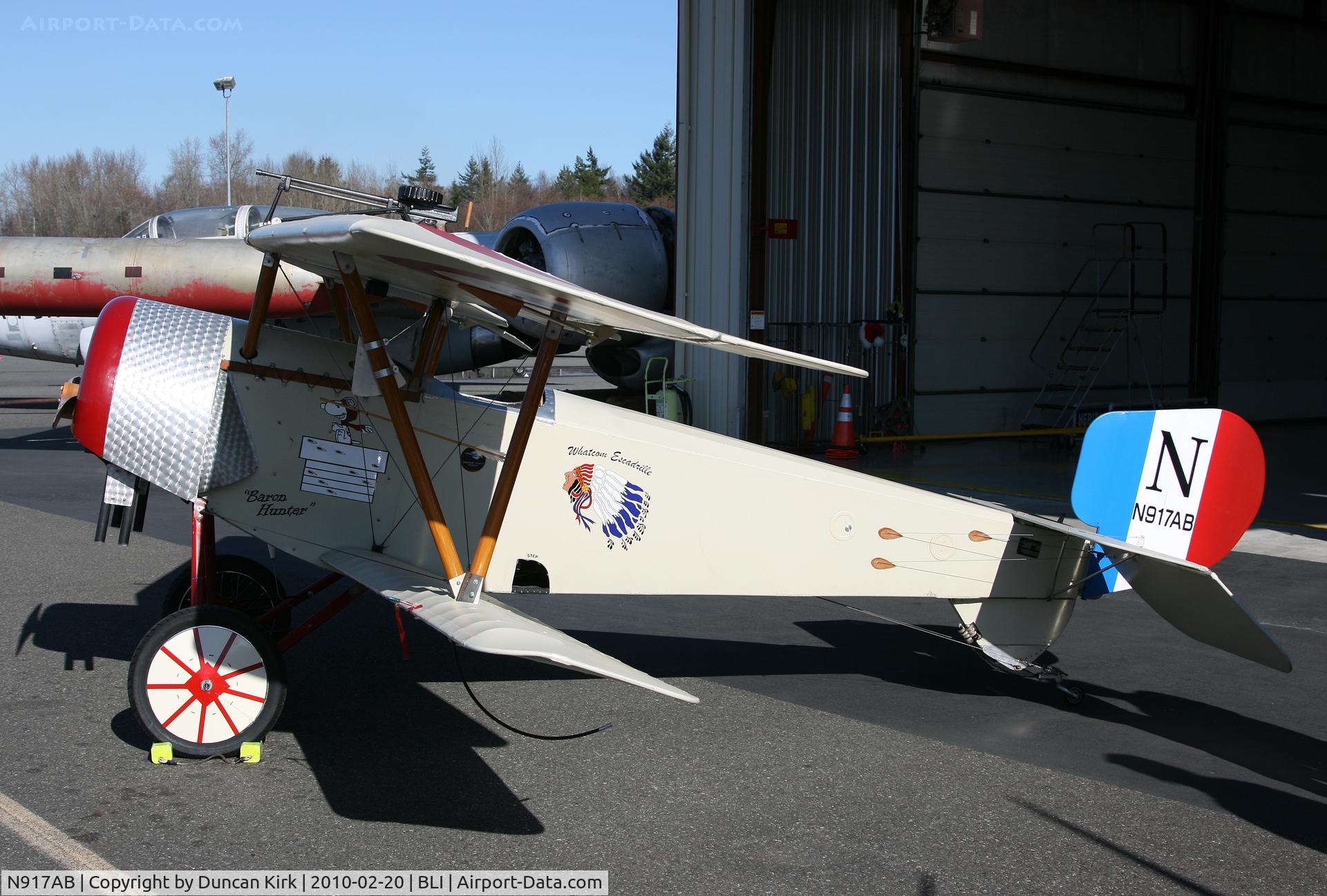 N917AB, 2002 Nieuport 11 Replica C/N 010, Those were the days!