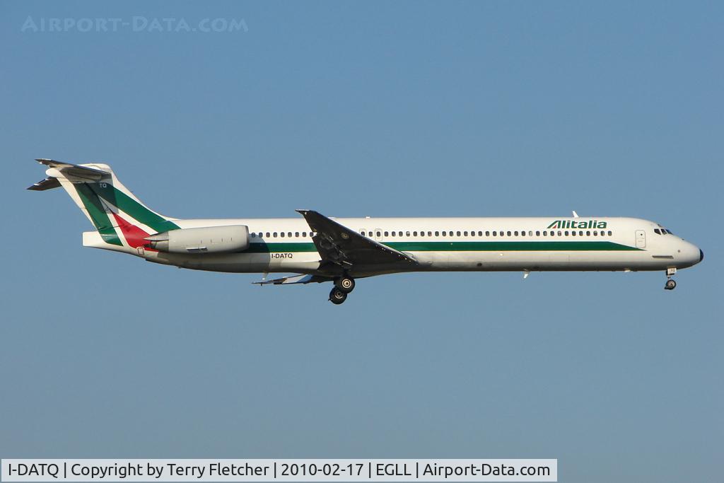 I-DATQ, 1995 McDonnell Douglas MD-82 (DC-9-82) C/N 53233, Alitalia MD82 at Heathrow