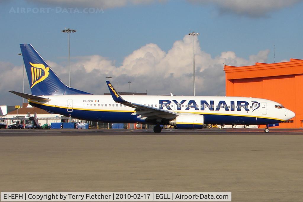 EI-EFH, 2009 Boeing 737-8AS C/N 35012, Ryanair B737 at Luton