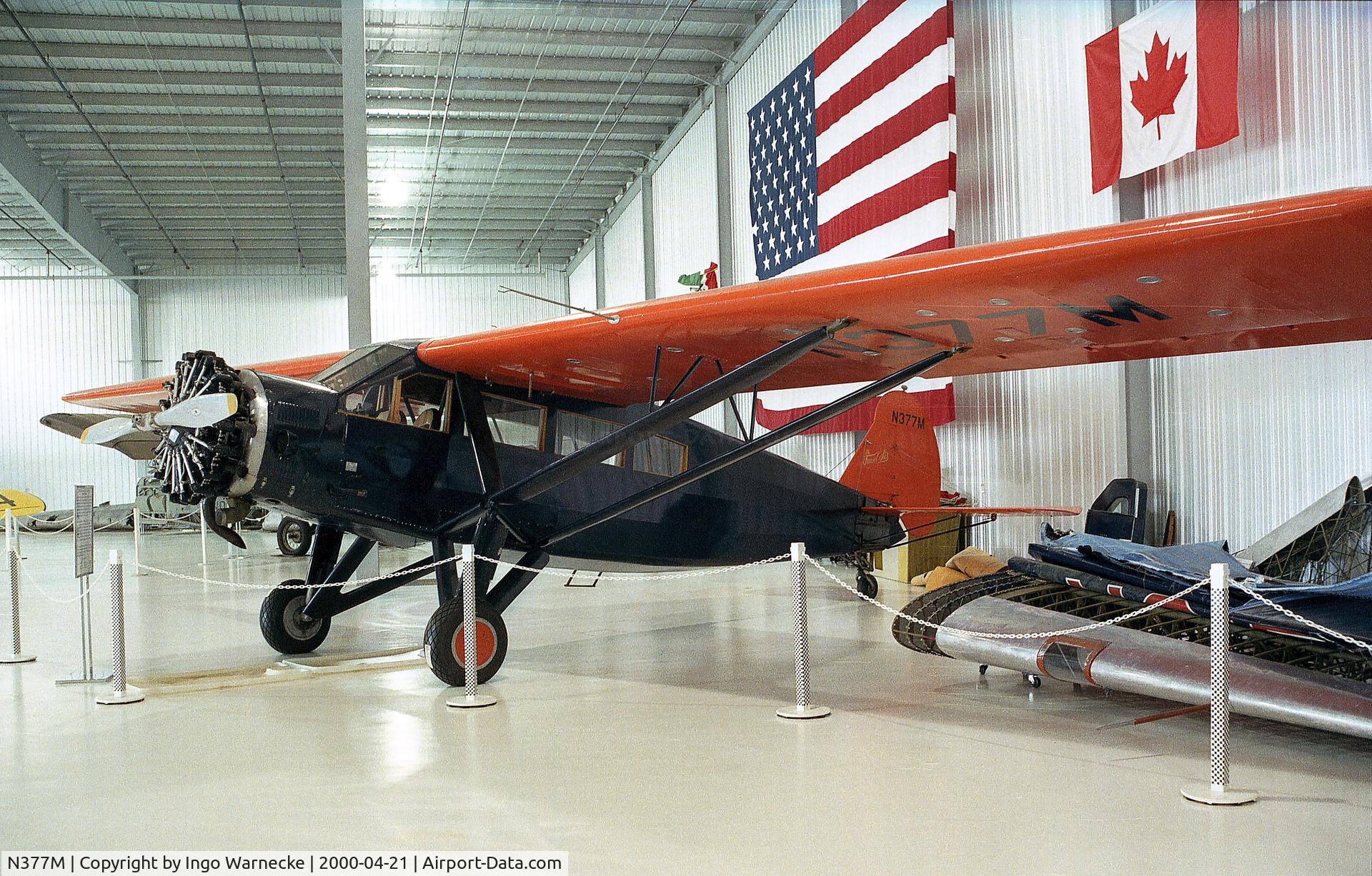 N377M, 1929 Curtiss-Wright Travel Air A-6000-A C/N A6A-2003, Curtiss-Wright Travel Air A-6000-A at the Golden Wings Flying Museum, Blaine MN