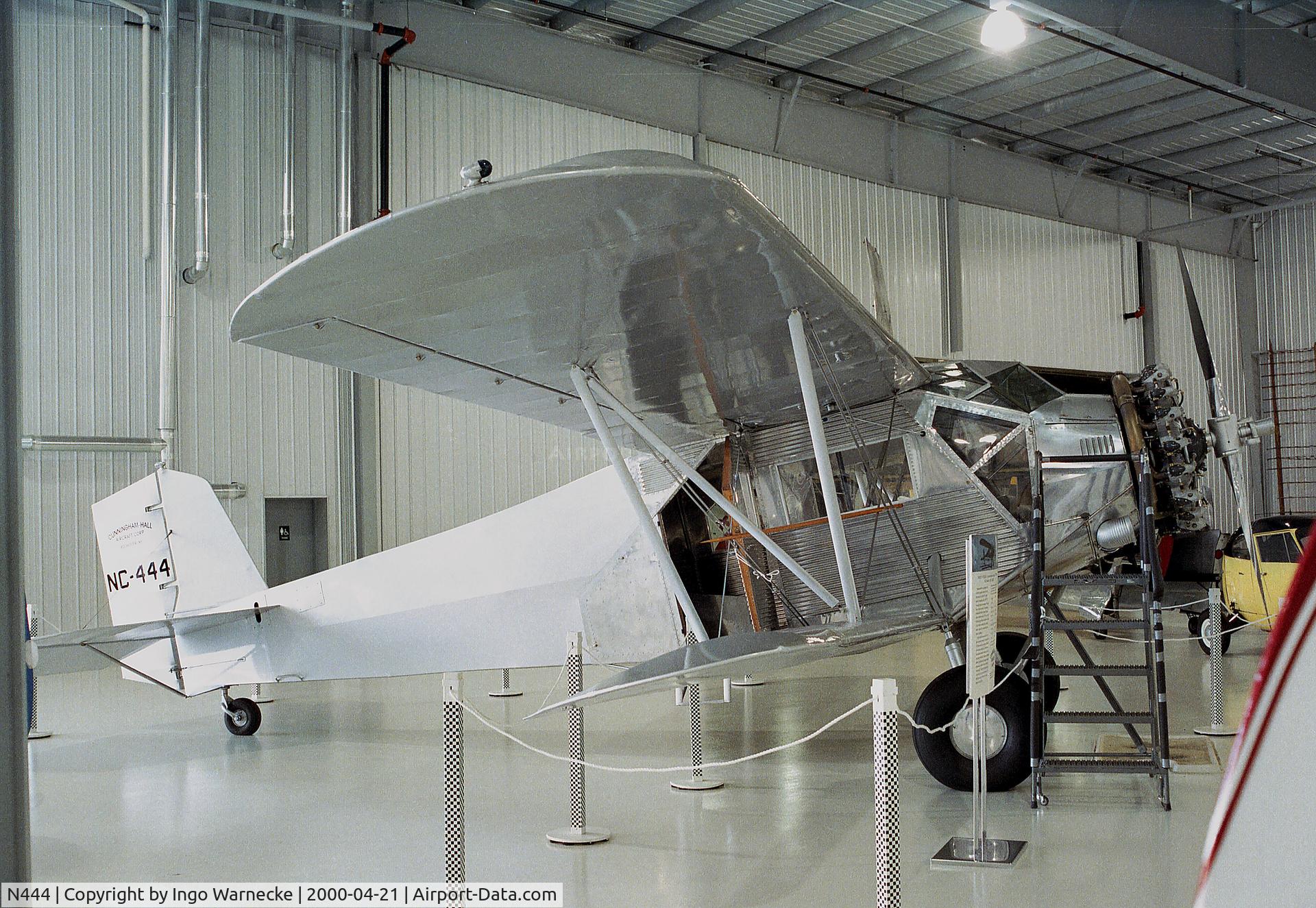 N444, 1938 Cunningham-Hall PT-6F C/N 381, Cunningham Hall PT-6F at the Golden Wings Flying Museum, Blaine MN