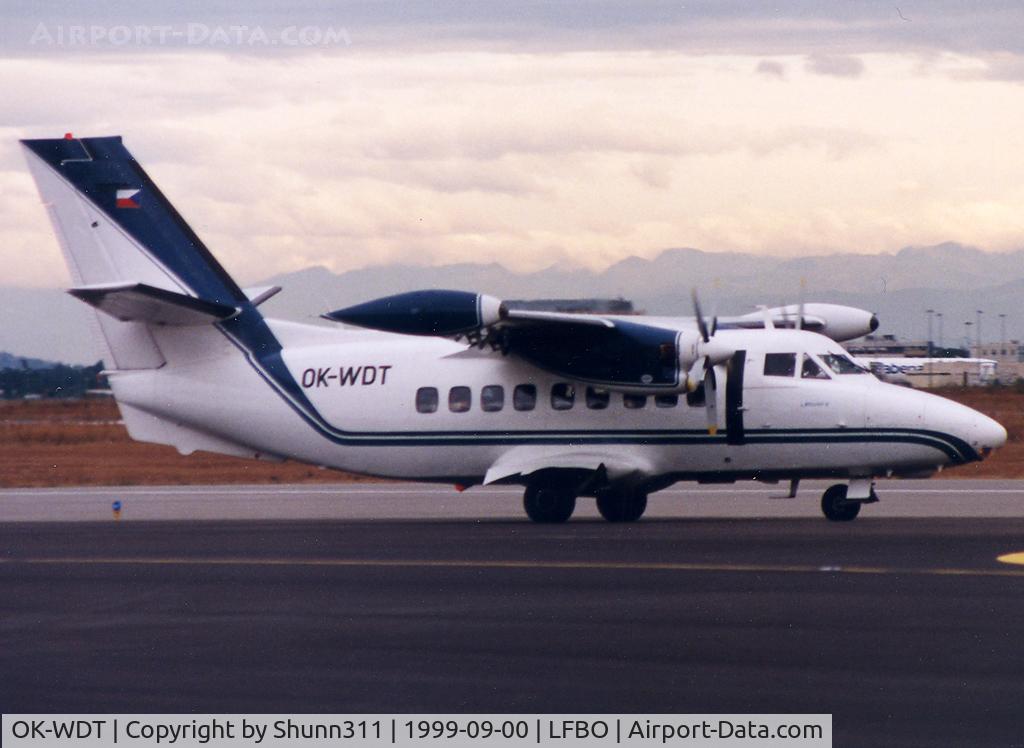 OK-WDT, 1991 Let L-410UVP-E Turbolet C/N 912615, Taxiing holding point rwy 15L for departure...