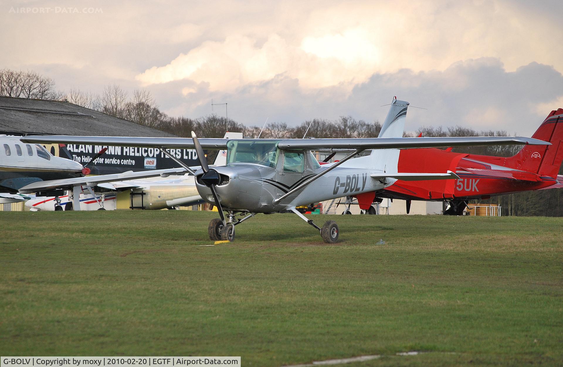 G-BOLV, 1977 Cessna 152 C/N 152-80492, Cessna 152 Ex N24983 at Fairoaks