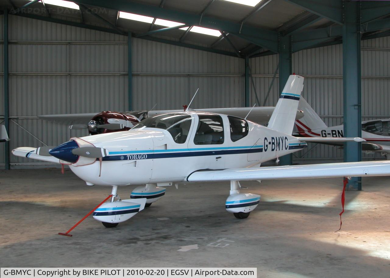 G-BMYC, 1986 Socata TB-10 Tobago C/N 696, YANKEE CHARLIE IN THE HANGER