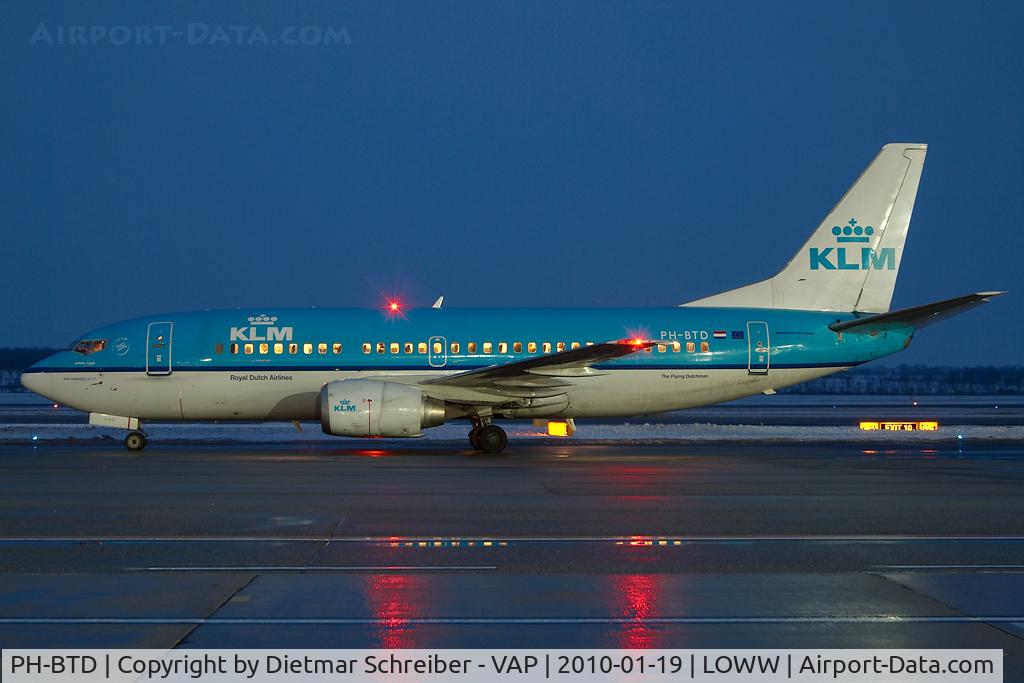 PH-BTD, 1992 Boeing 737-306 C/N 27420, KLM Boeing 737-300