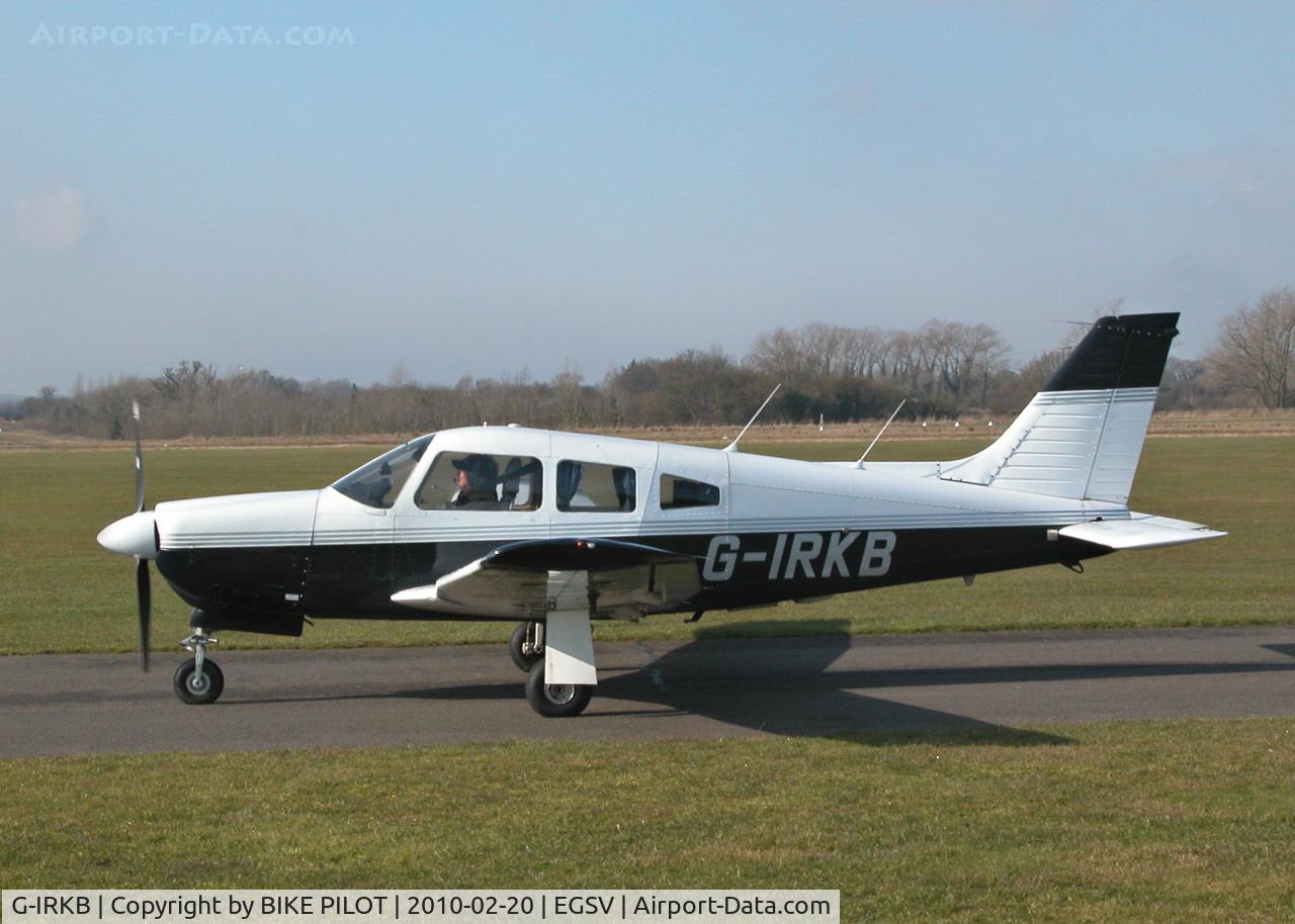 G-IRKB, 1977 Piper PA-28R-201 Cherokee Arrow III C/N 28R-7737071, TAXYING TOWARDS THE RWY