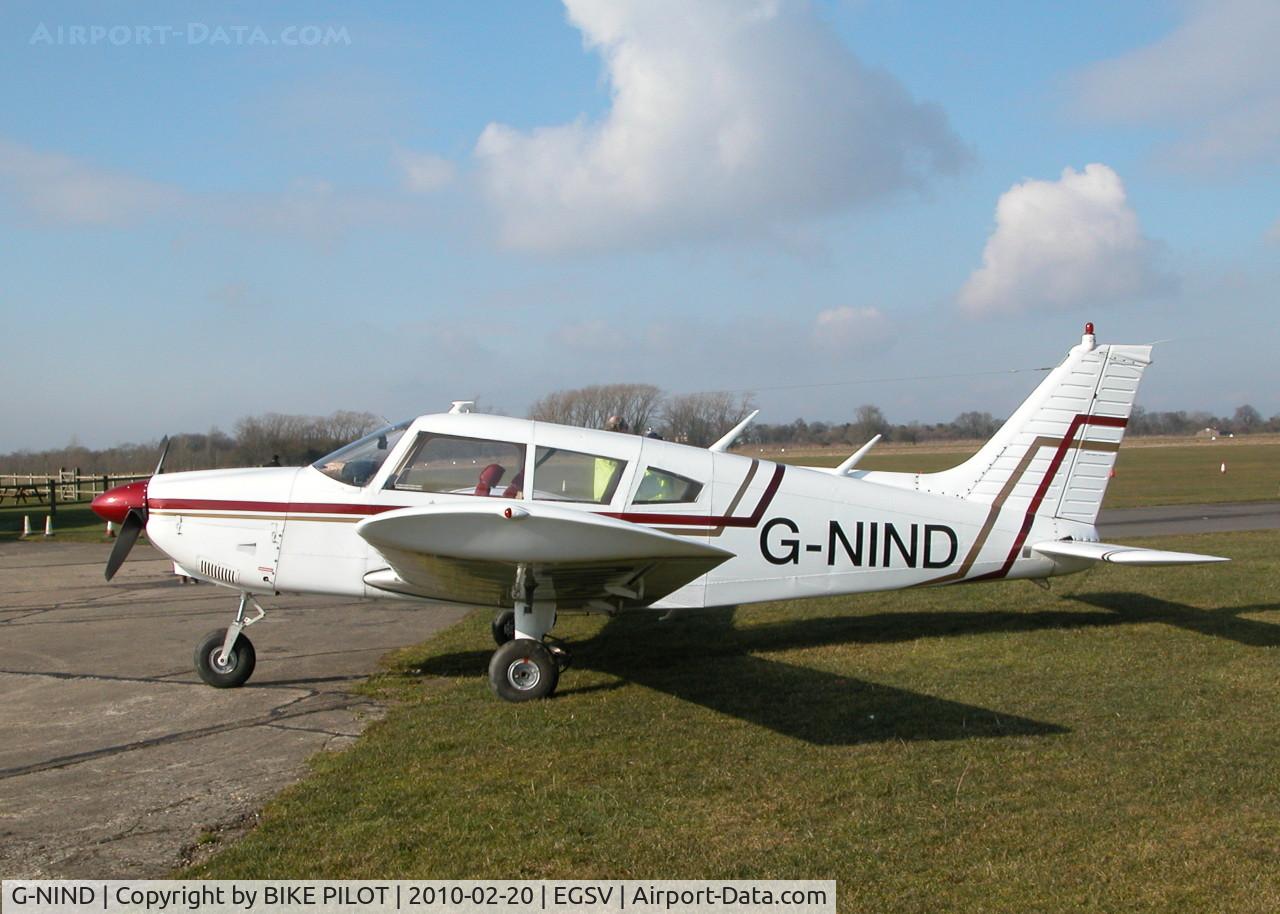 G-NIND, 1973 Piper PA-28-180 Cherokee Challenger C/N 28-7305420, PARKED UP AT OLD BUCKENHAM