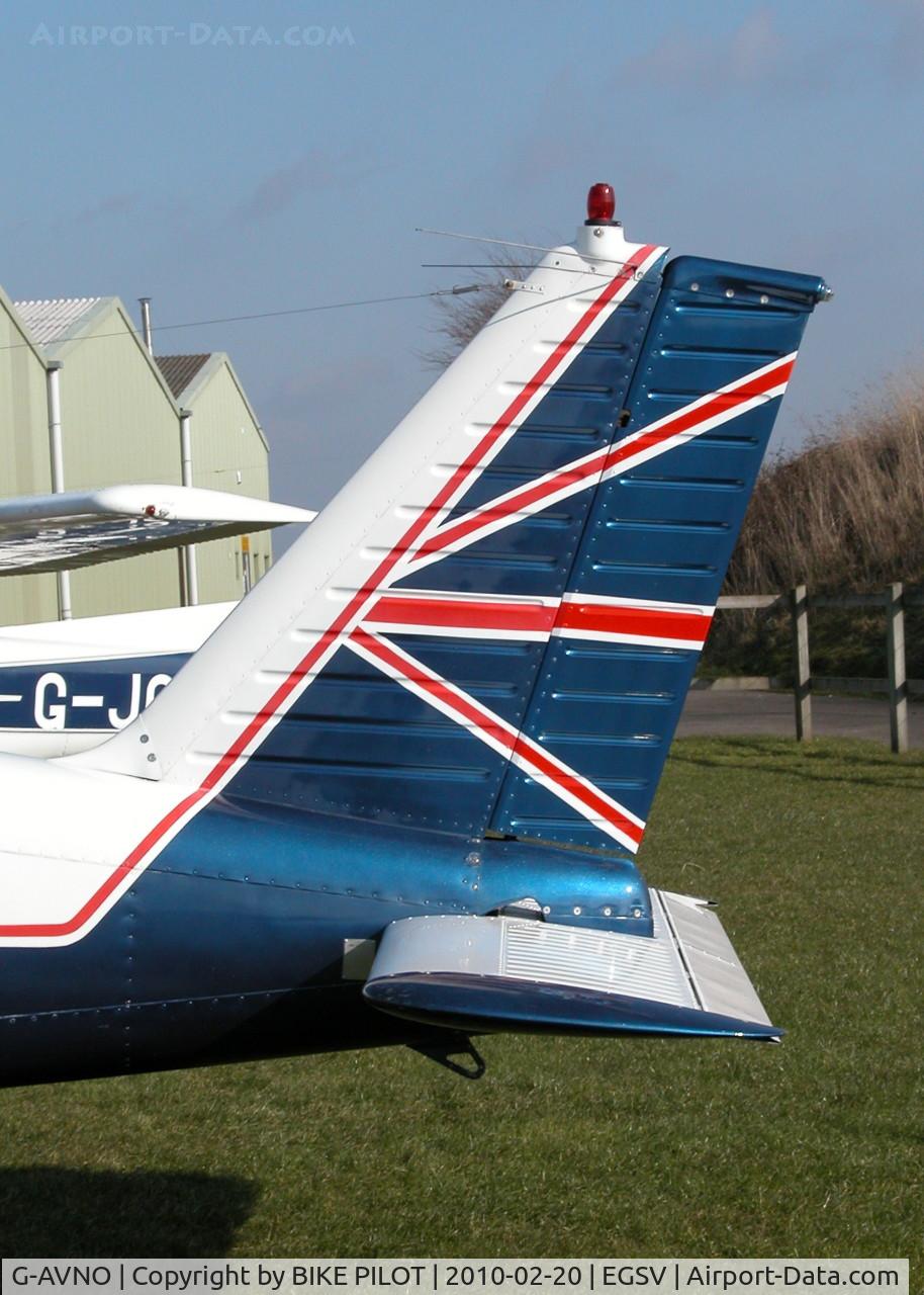 G-AVNO, 1967 Piper PA-28-180 Cherokee C/N 28-4105, PATRIOTIC TAIL FEATHERS