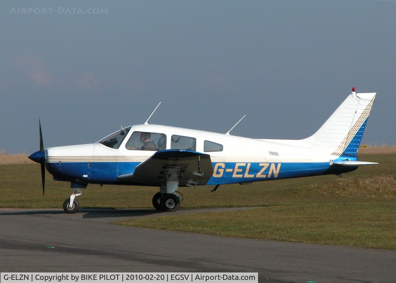 G-ELZN, 1984 Piper PA-28-161 Warrior II C/N 28-8416078, TAXYING TOWARDS THE RWY