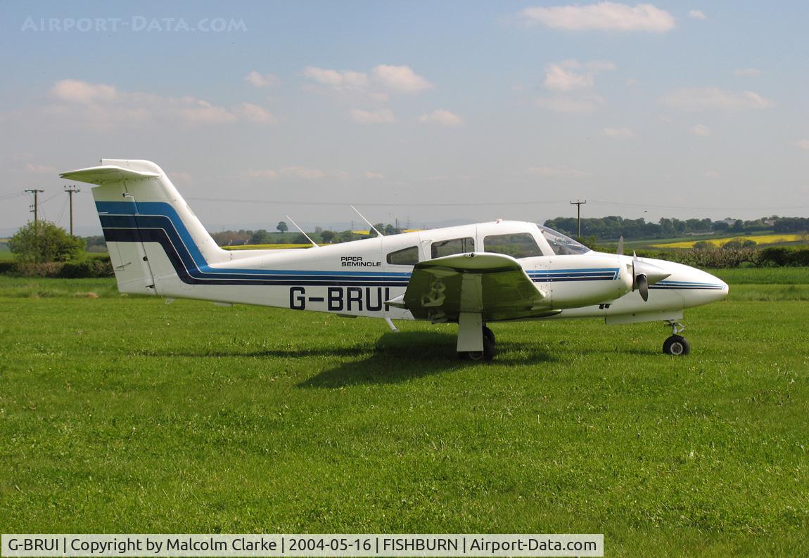 G-BRUI, 1978 Piper PA-44-180 Seminole C/N 44-7995150, Piper PA-44-180 Seminole at Fishburn Airfield, UK in 2004.