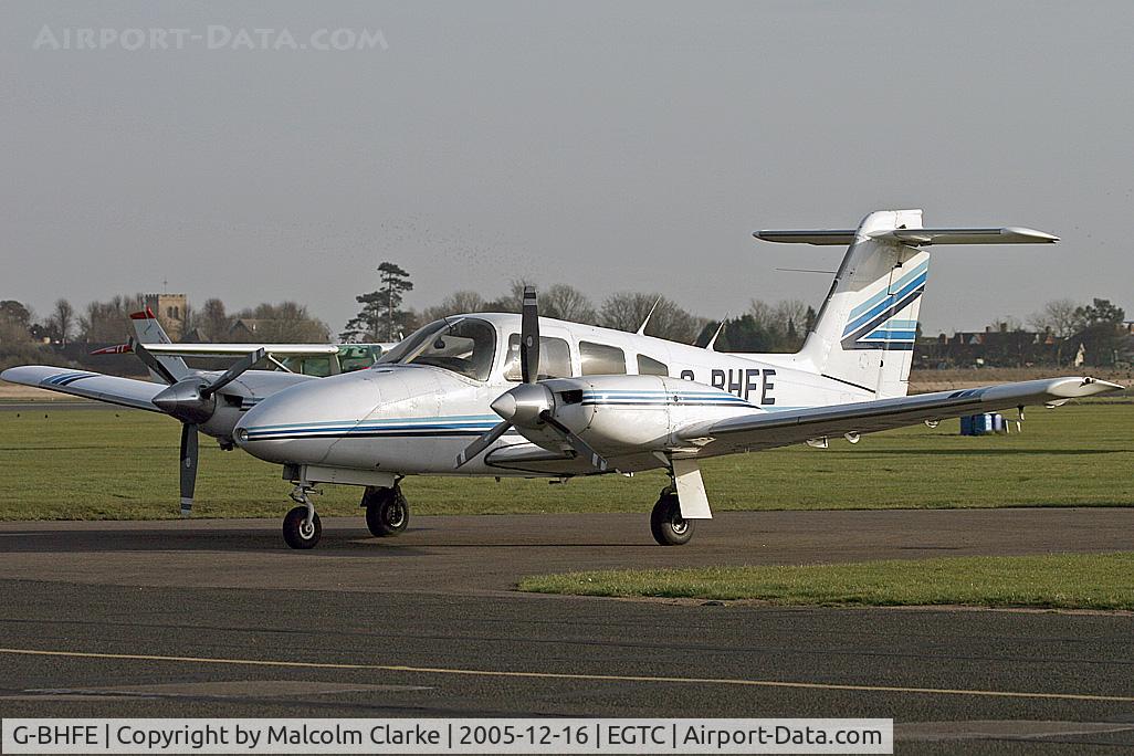 G-BHFE, 1979 Piper PA-44-180 Seminole C/N 44-7995324, Piper PA-44-180 Seminole at Cranfield Airport, UK in 2005.