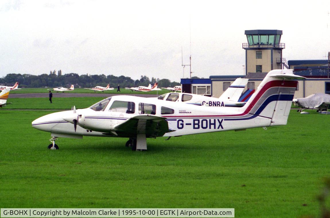 G-BOHX, 1979 Piper PA-44-180 Seminole C/N 44-7995008, Piper PA-44-180 Seminole at Oxford Airport, UK in 1995.