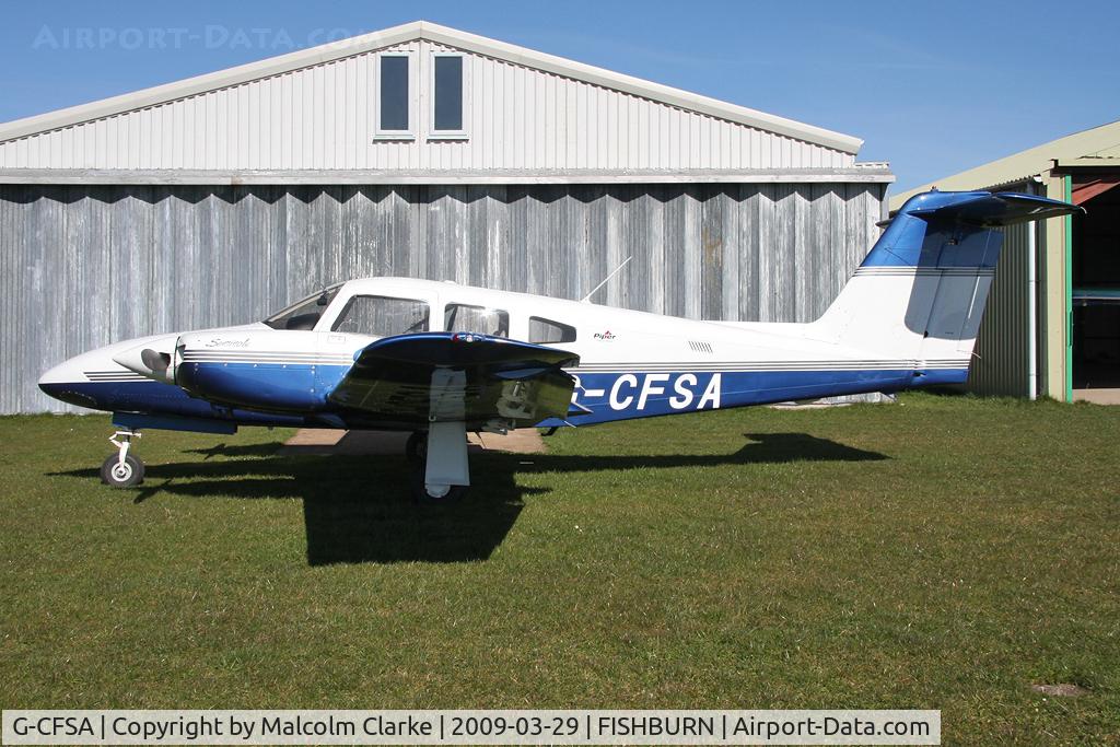 G-CFSA, 2003 Piper PA-44-180 Seminole C/N 4496170, Piper PA-44-180 Seminole at Fishburn Airfield, UK in 2009.
