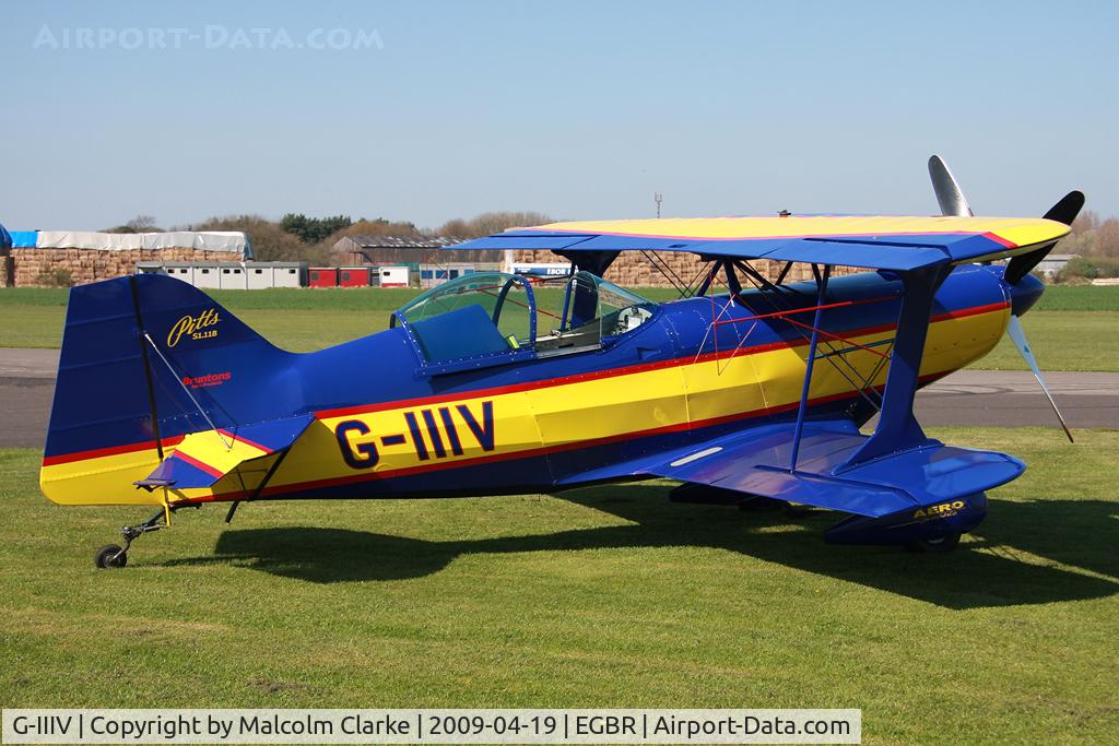 G-IIIV, 2002 Pitts S-1-11B/260 Super Stinker C/N PFA 273-13005, Pitts S-1-11B/260 Super Stinker. At the 2009 John McLean Trophy aerobatic competition, Breighton Airfield, UK.
