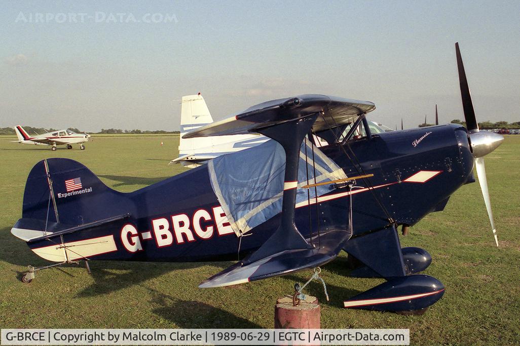 G-BRCE, 1970 Pitts S-1C Special C/N 1001, Pitts S-1C Special at Cranfield Airport in 1989.