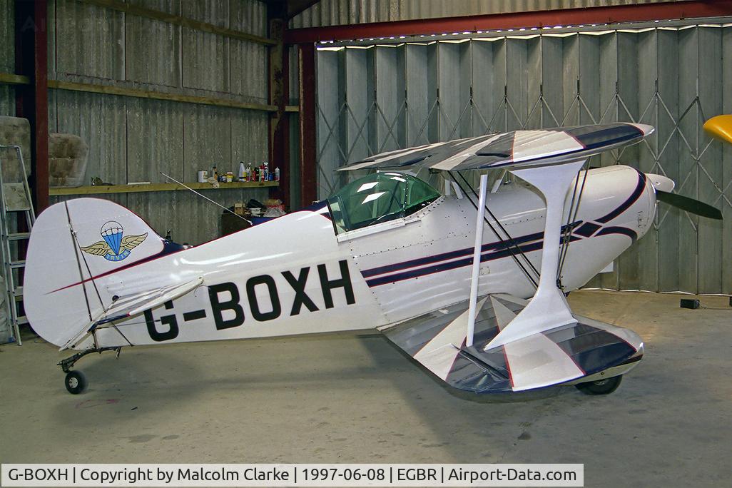 G-BOXH, 1974 Pitts S-1S Special C/N MP4, Pitts S-1S Special at Breighton Airfield in 1997.