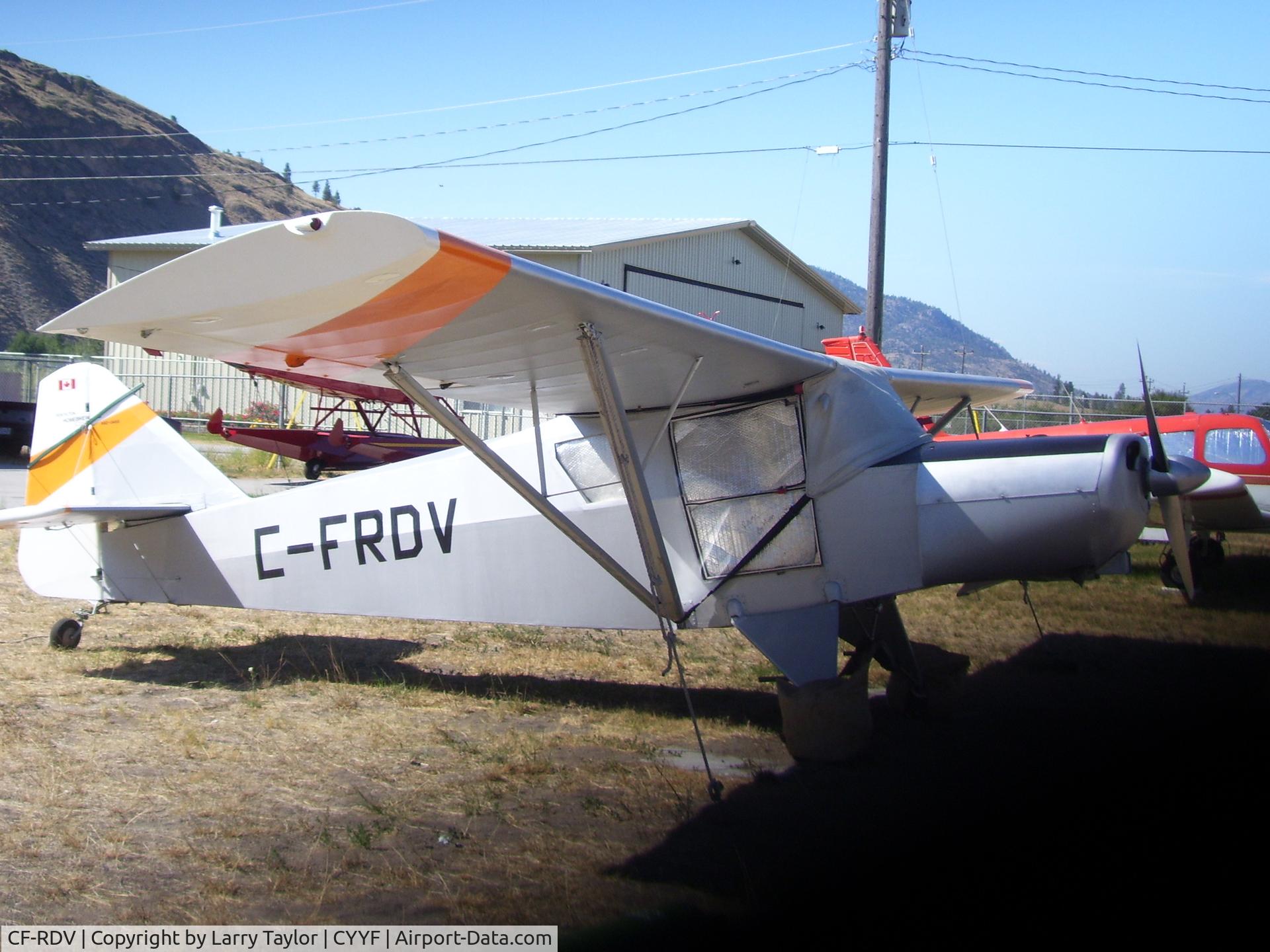 CF-RDV, 1961 Maranda SUPER 14 C/N 102, in its former spot Penticton BC