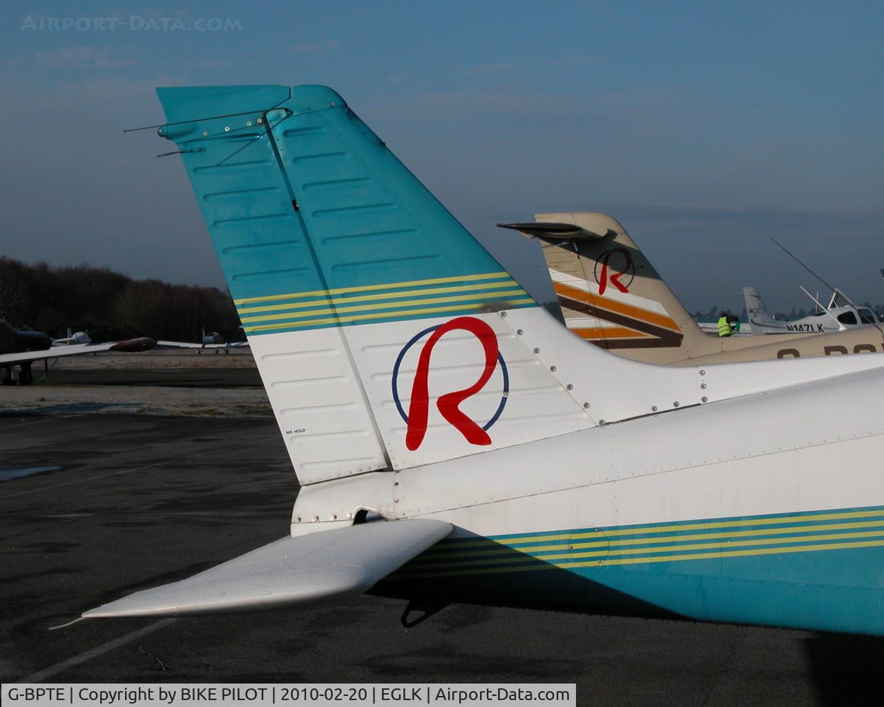 G-BPTE, 1976 Piper PA-28-181 Cherokee Archer II C/N 28-7690178, ON THE REDAIR APRON