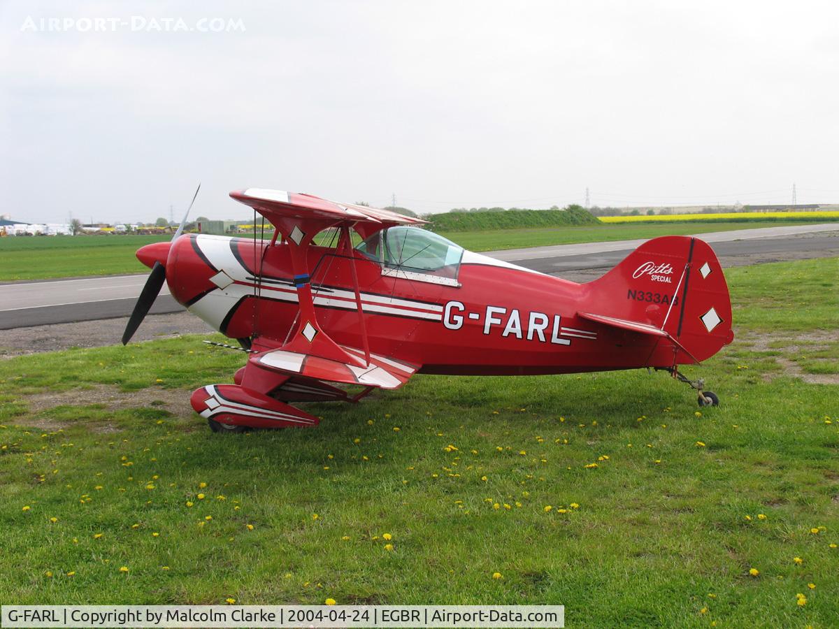 G-FARL, 1983 Pitts S-1E Special C/N 1 (N333AB), Pitts S-1SE Special. At the British Aerobatic Association John McLean Trophy competition, Breighton Airfield.