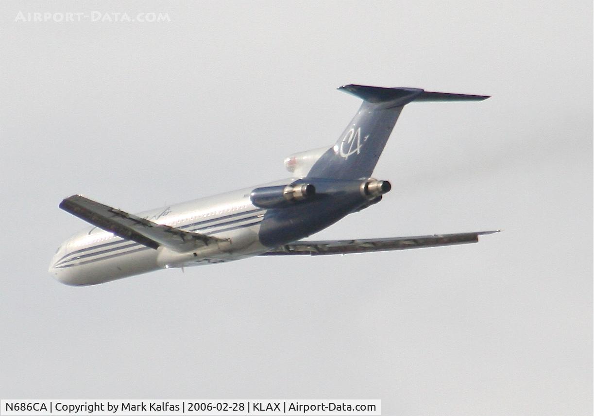 N686CA, 1980 Boeing 727-2S7 C/N 22021, Champion Air Boeing 727-2S7, N686CA 25L departure KLAX.