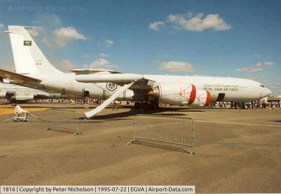 1816, 1982 Boeing KE-3A C/N 23427, KE-3A of the Royal Saudi Air Force on display at the 1995 Intnl Air Tattoo at RAF Fairford.