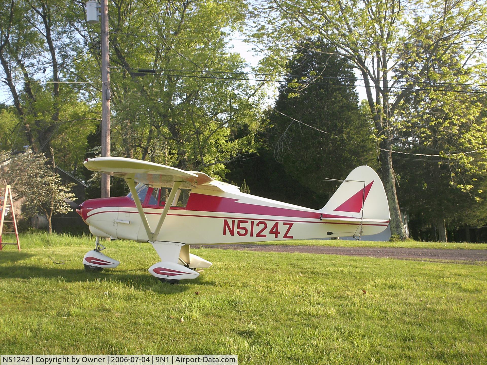 N5124Z, 1961 Piper PA-22-108 Colt C/N 22-8765, At VanSant Aipport (9N1)