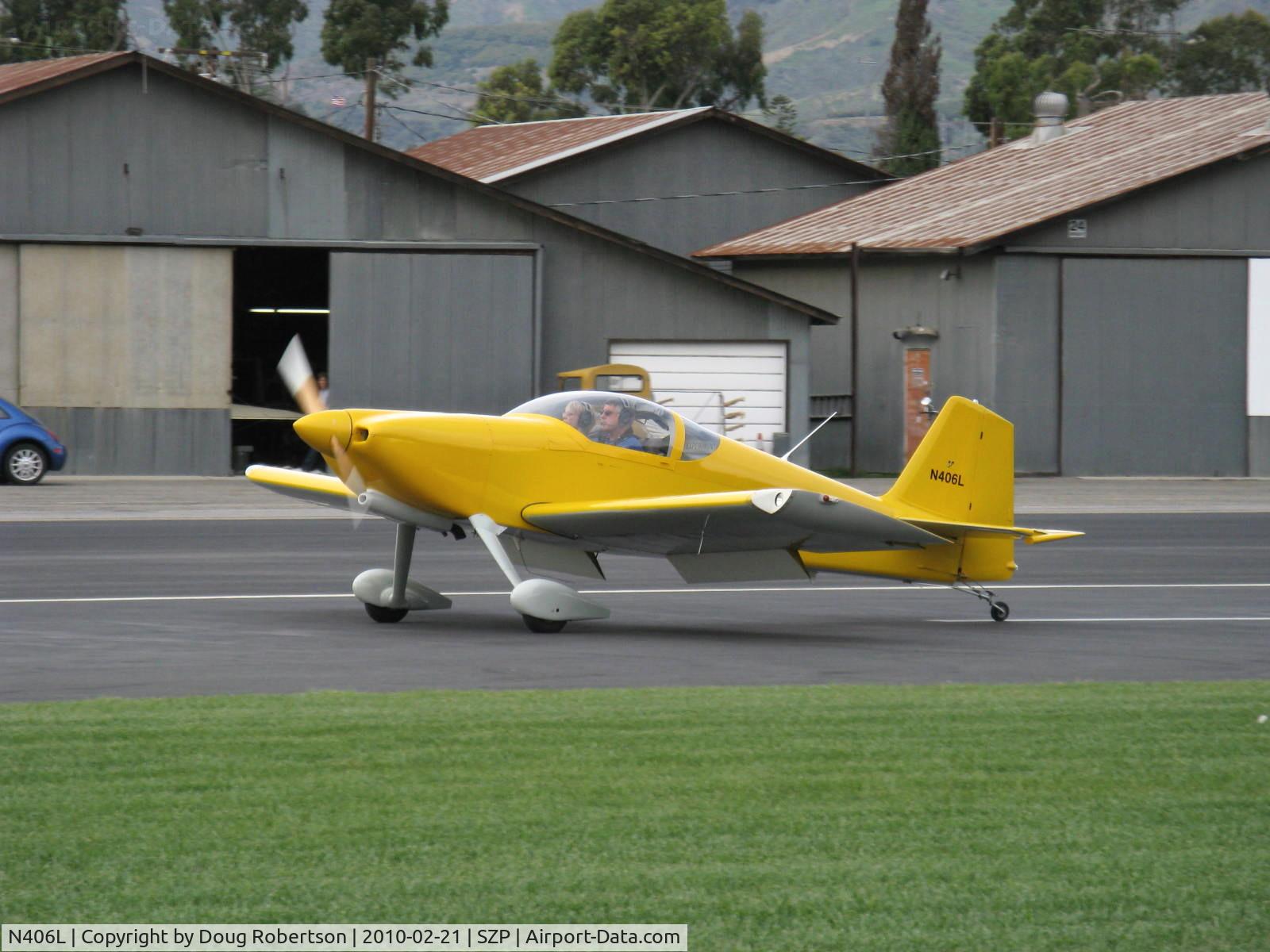 N406L, 2008 Vans RV-6 C/N 936, Provo PROVO 6, Lycoming O-320 160 Hp, landing roll Rwy 22