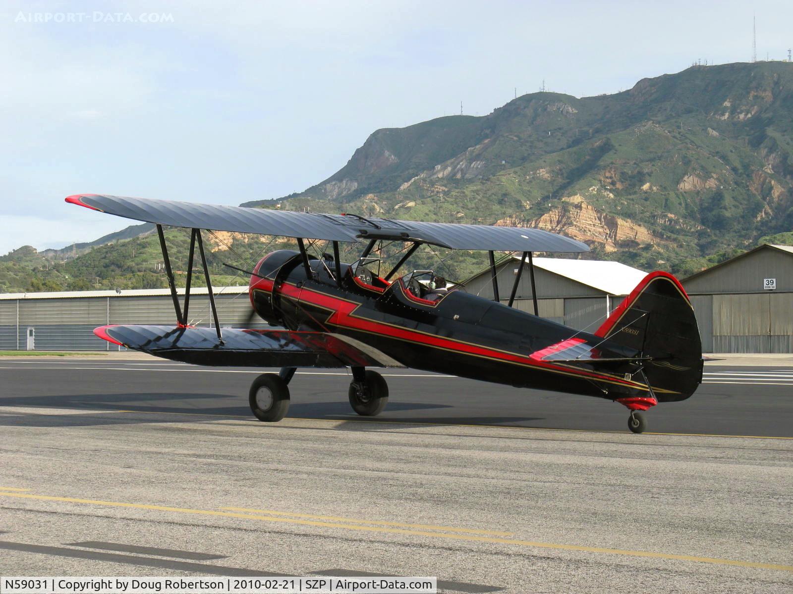 N59031, 1941 Boeing A75N1(PT17) C/N 75-3808, 1941 Boeing Stearman A75N1, Continental W670 220 Hp, engine runup