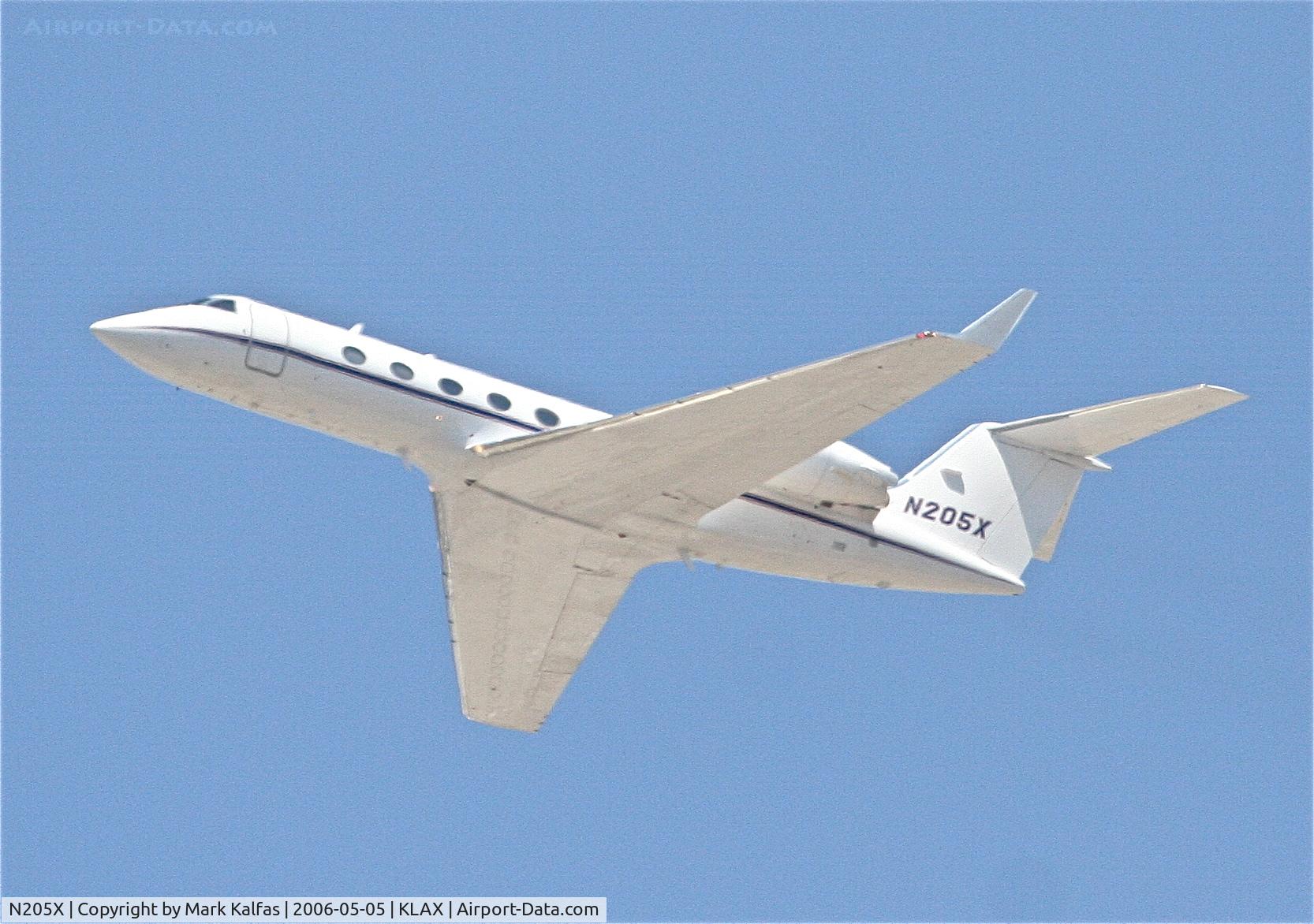 N205X, 1988 Gulfstream Aerospace G-IV C/N 1080, Occidental Petroleum Corporation Gulfstream Aerospace G-IV, 25L departure KLAX.