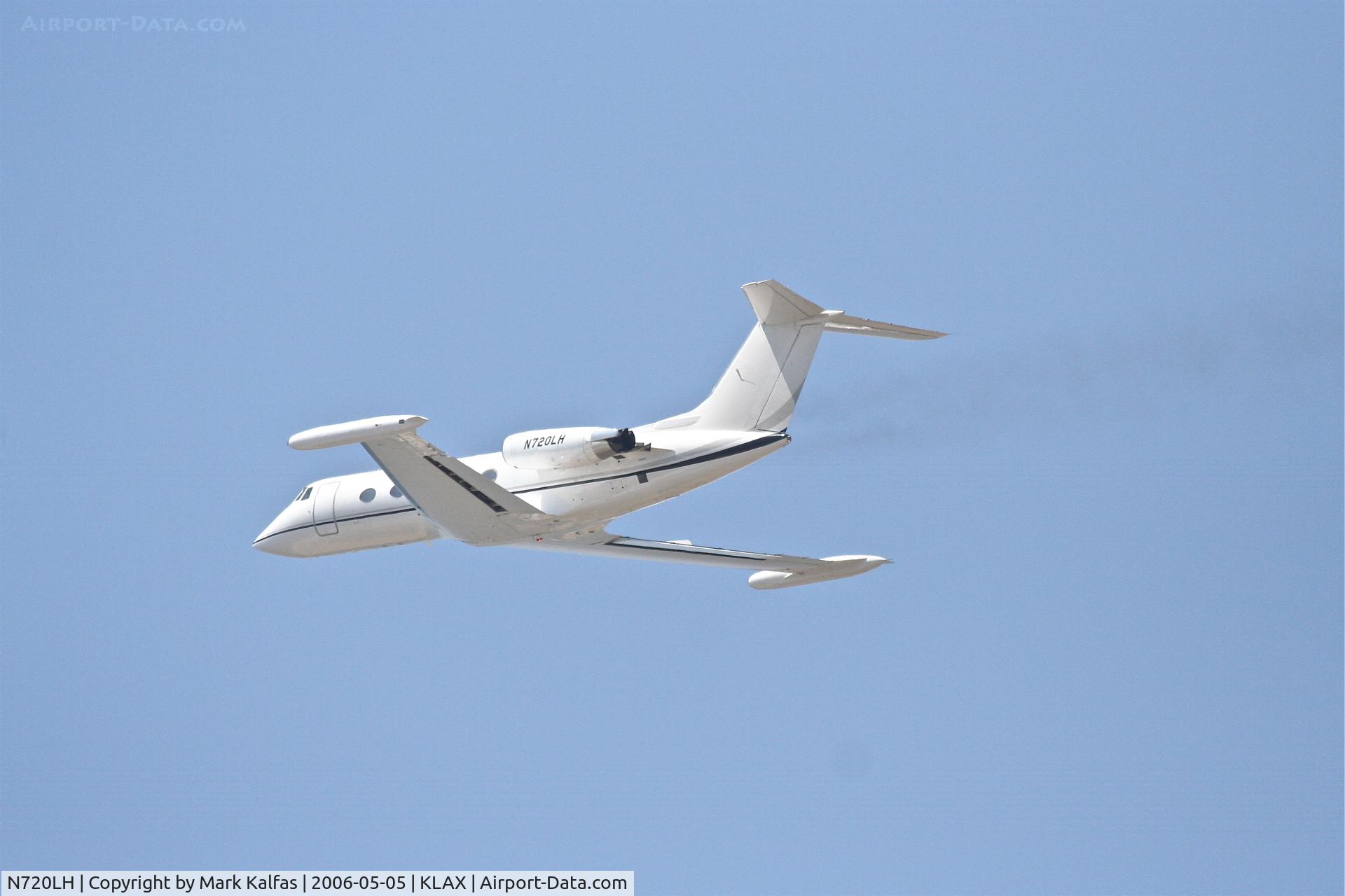 N720LH, 1978 Gulfstream American G-1159 Gulfstream II C/N 233, Foxfire Aviation LLC Gulfstream American Corp G-II, 25L departure KLAX.