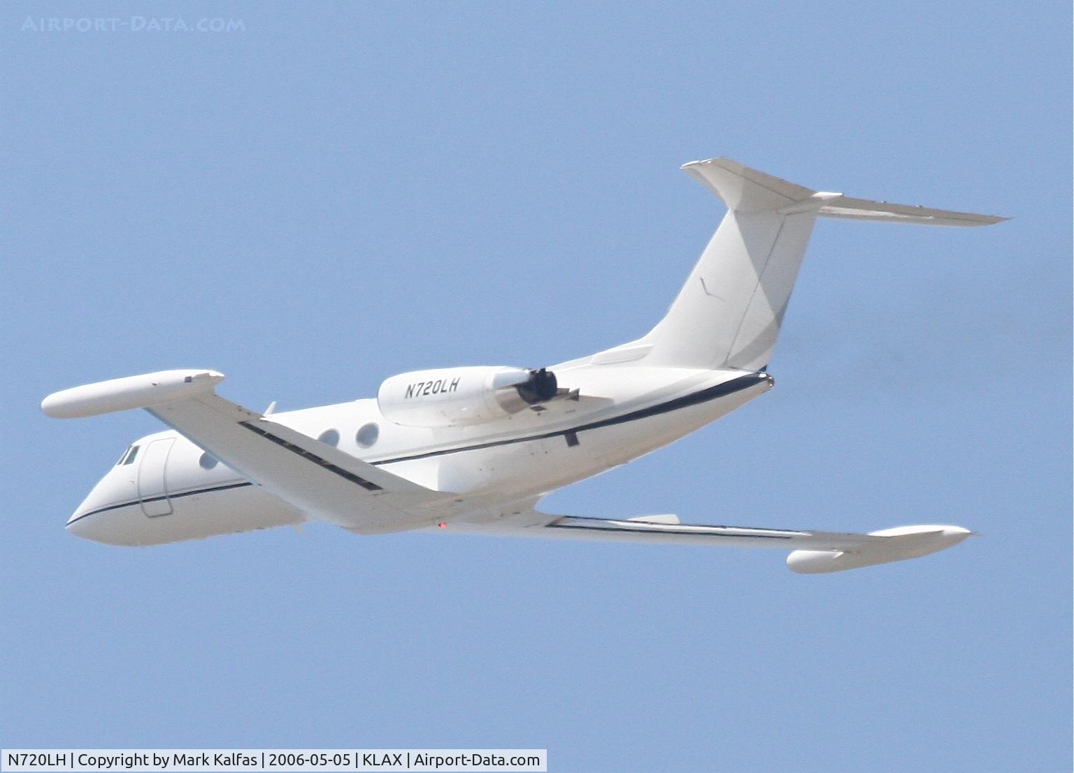 N720LH, 1978 Gulfstream American G-1159 Gulfstream II C/N 233, Foxfire Aviation LLC Gulfstream American Corp G-II, 25L departure KLAX.