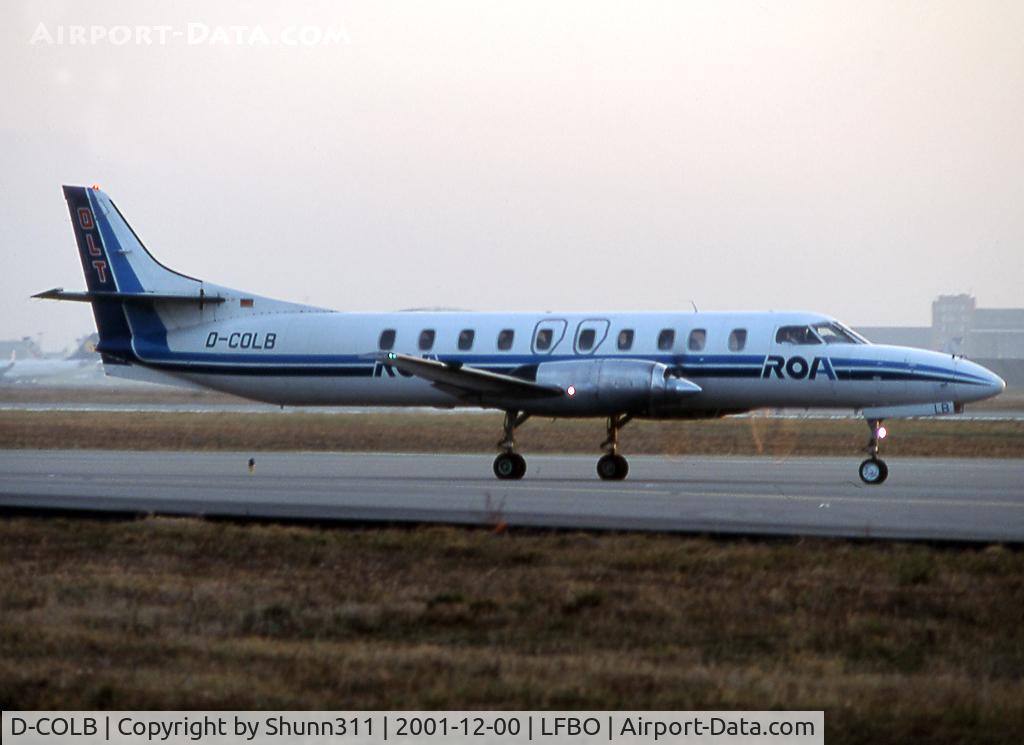 D-COLB, 1989 Fairchild SA-227AC Metro III C/N AC-754B, Lining up rwy 14L in Roland Air c/s