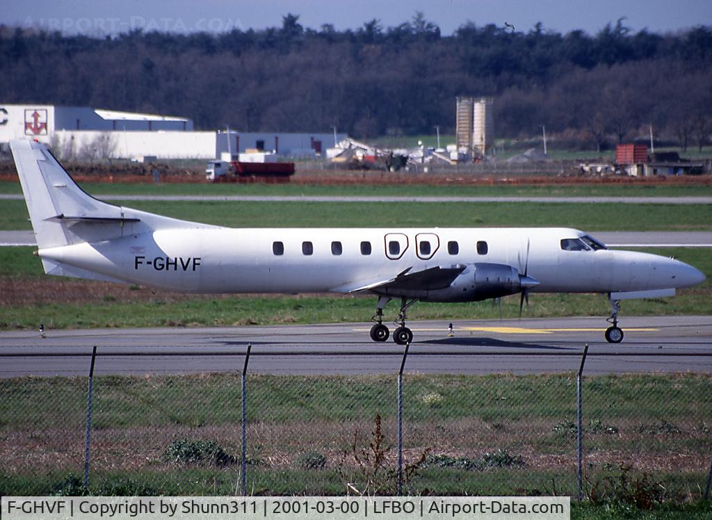 F-GHVF, 1981 Fairchild Swearingen SA-227T Merlin IVC C/N AT-423, Taxiing holding point rwy 14L for departure...