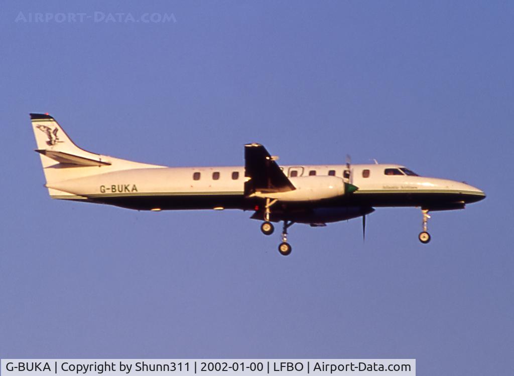 G-BUKA, 1988 Fairchild SA-227AC Metro III C/N AC-706B, Landing rwy 14L