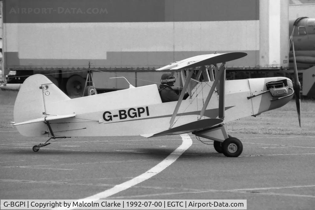 G-BGPI, 1986 Plumb BGP-1 C/N PFA 083-10359, Plumb BGP-1 at Cranfield in 1992