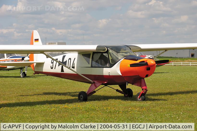 G-APVF, 1959 Putzer Elster B C/N 006, Putzer Elster B at Sherburn-in-Elmet Airfield in 2004.